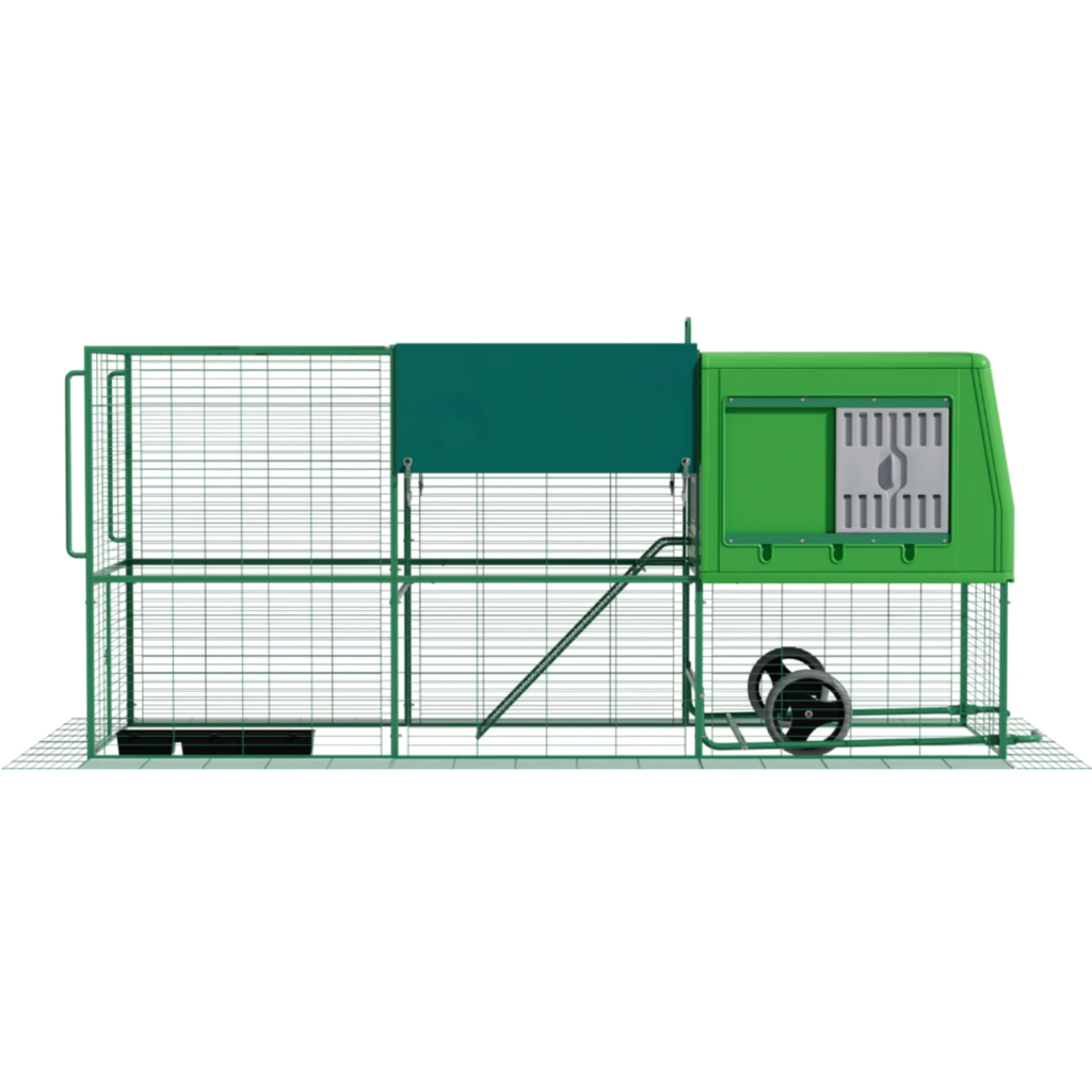 Poulailler Mobile Plastique 8 12 Poules XXL — Grande Capacité Structure Galvanisée