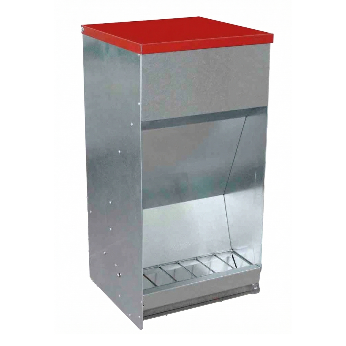 Mangeoire Automatique Programmable pour Poules & Volailles — Métal Galvanisé 71 cm
