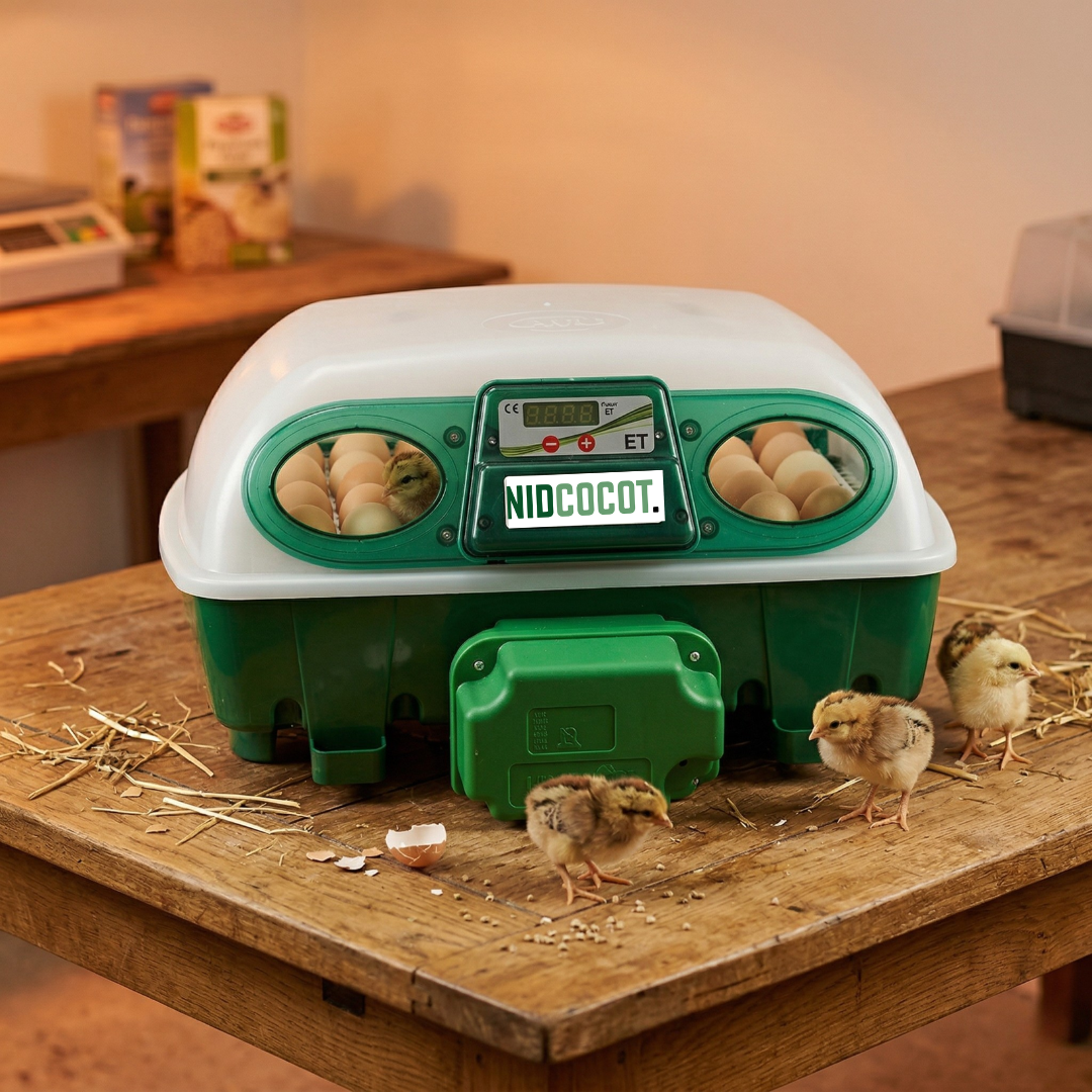 Couveuse Digitale Automatique 24 Œufs — Panier Universel & Éclairage LED Intérieur