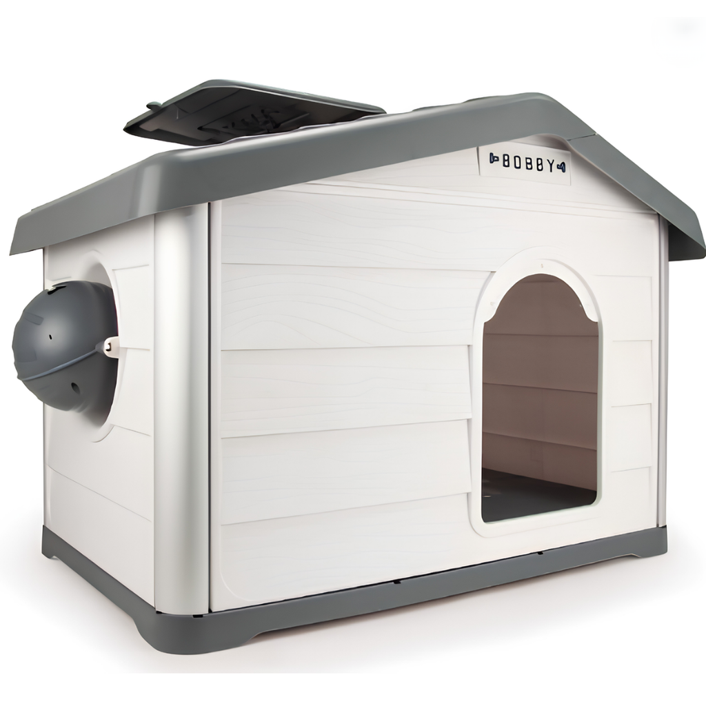 Niche Éco-Conçue Haute Isolation pour Chien & Chat — Anthracite (111,1 x 75 x 77 cm)