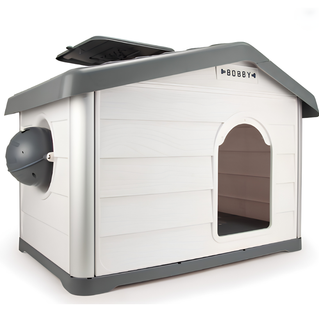 Niche Éco-Conçue Haute Isolation pour Chien & Chat — Anthracite (111,1 x 75 x 77 cm)