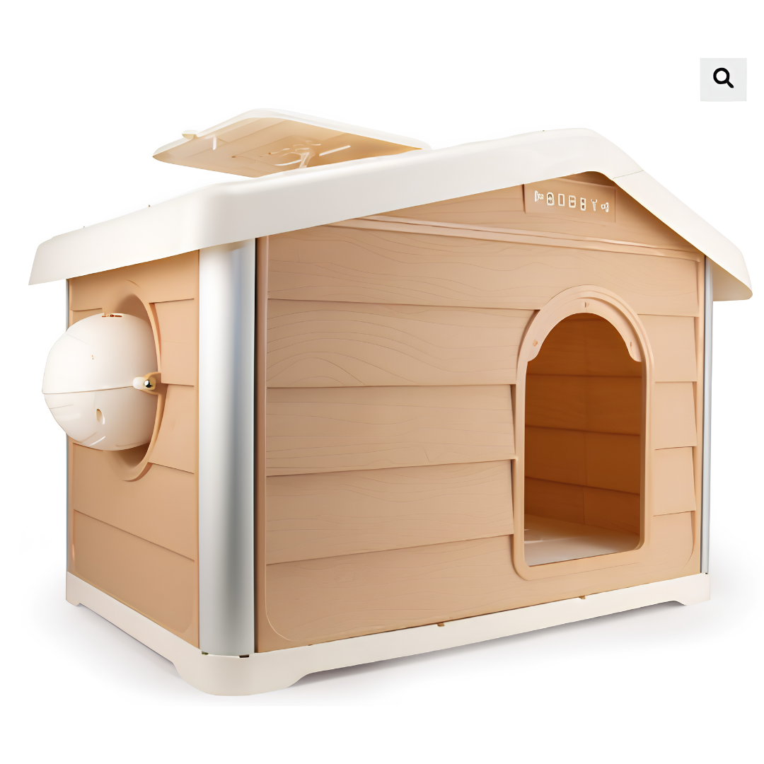 Niche Éco-Conçue Haute Isolation pour Chien & Chat — Beige Alaska (111,1 x 75 x 77 cm)