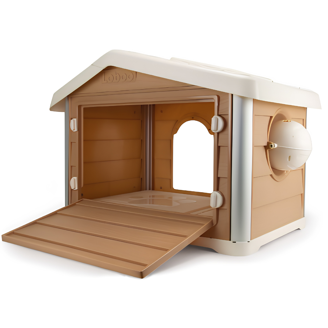 Niche Éco-Conçue Haute Isolation pour Chien & Chat — Beige Alaska (111,1 x 75 x 77 cm)