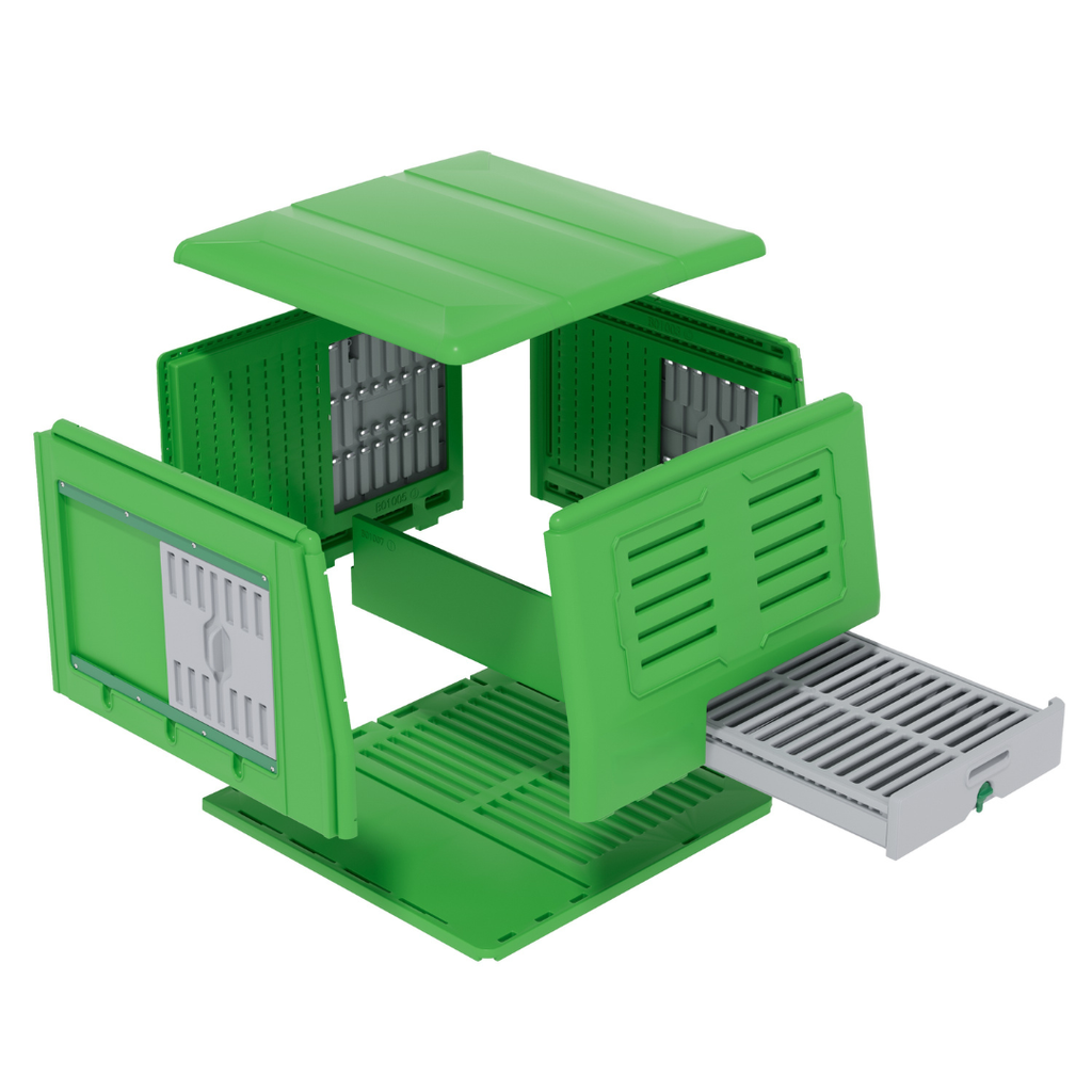 Poulailler Mobile Plastique — Hygiène Anti-Parasites Métal Galvanisé