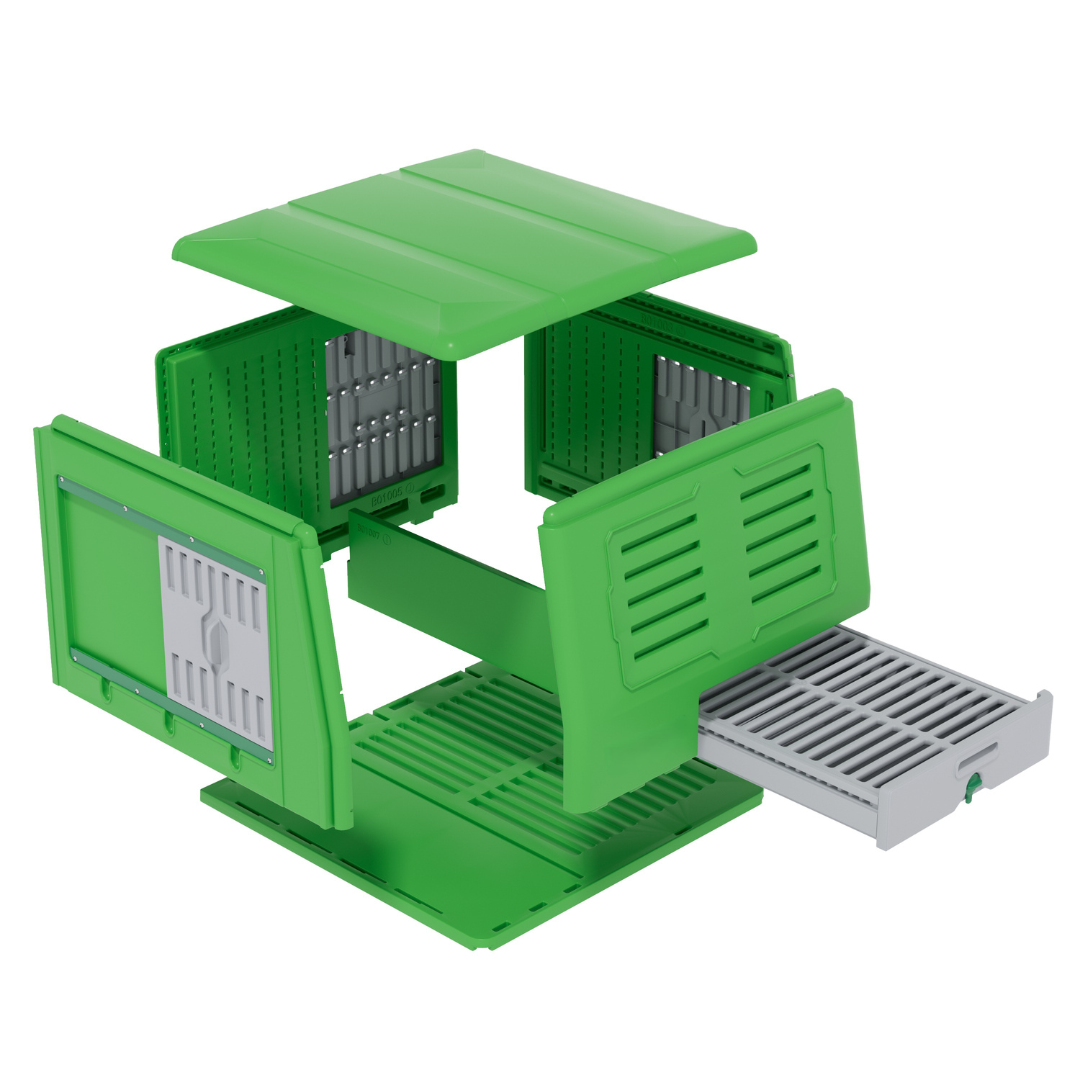 Poulailler Mobile Plastique — Hygiène Anti-Parasites Métal Galvanisé