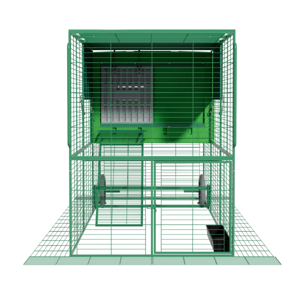 Poulailler Mobile Plastique 8 12 Poules XXL — Grande Capacité Structure Galvanisée