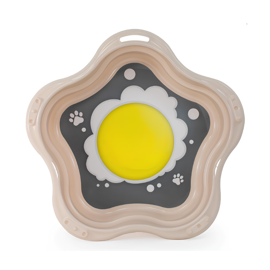 Baignoire & Piscine Éco-Conçue pour Chien — Loboo Beige Alaska (88,5 x 91 x 20 cm)