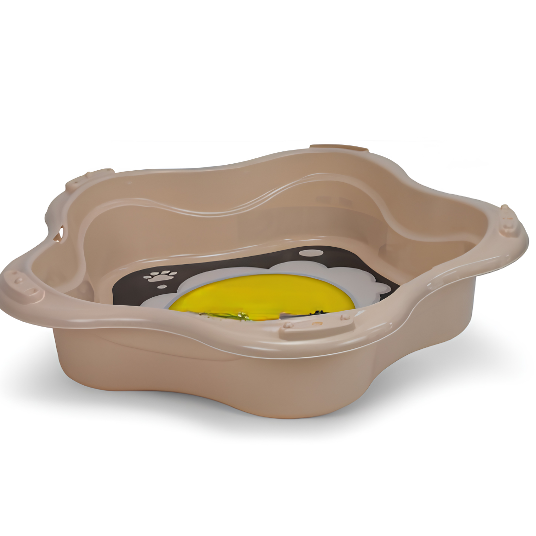 Baignoire & Piscine Éco-Conçue pour Chien — Loboo Beige Alaska (88,5 x 91 x 20 cm)