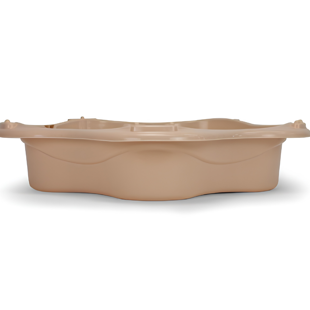 Baignoire & Piscine Éco-Conçue pour Chien — Loboo Beige Alaska (88,5 x 91 x 20 cm)