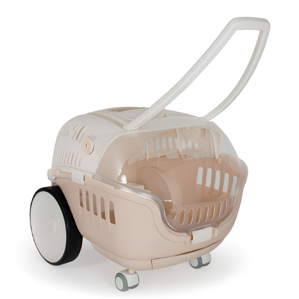 Chariot & Cage de Transport Urbaine à Roues — Chien et Chat (58,5 x 47 x 47 cm)