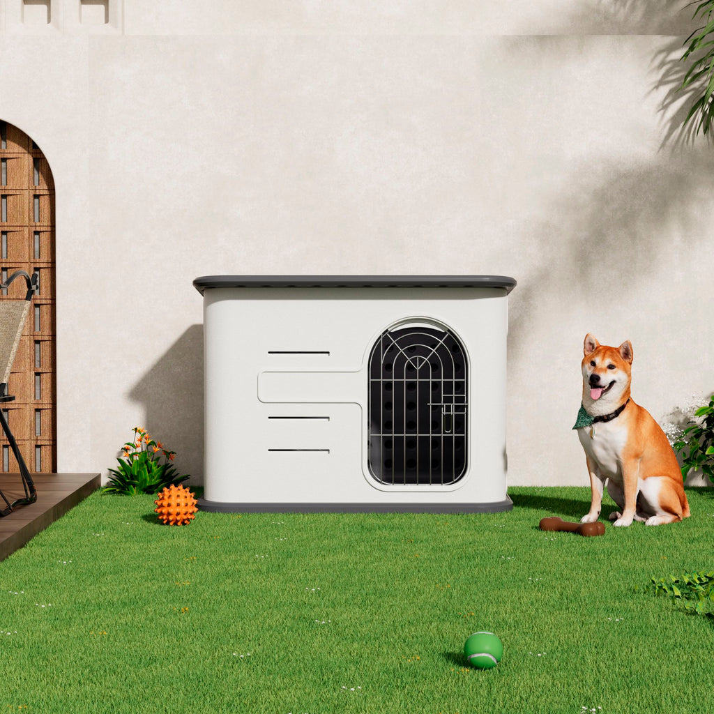 Niche PREMIUM Isotherme Plastique HDPE pour Petit et Moyen Chien — Double Paroi & Base Surélevée