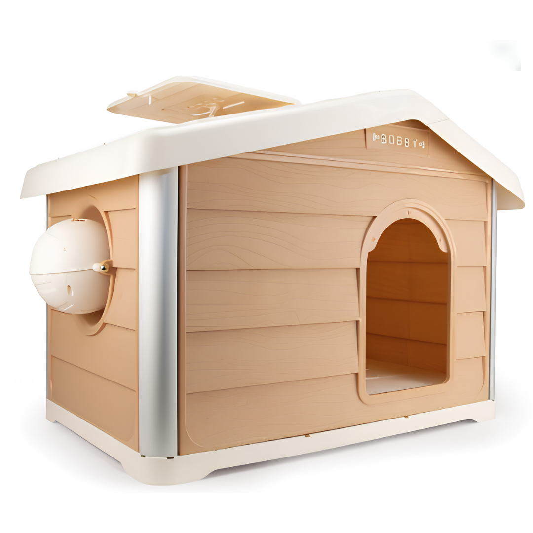 Niche Éco-Conçue Haute Isolation pour Chien & Chat — Beige Alaska (111,1 x 75 x 77 cm)