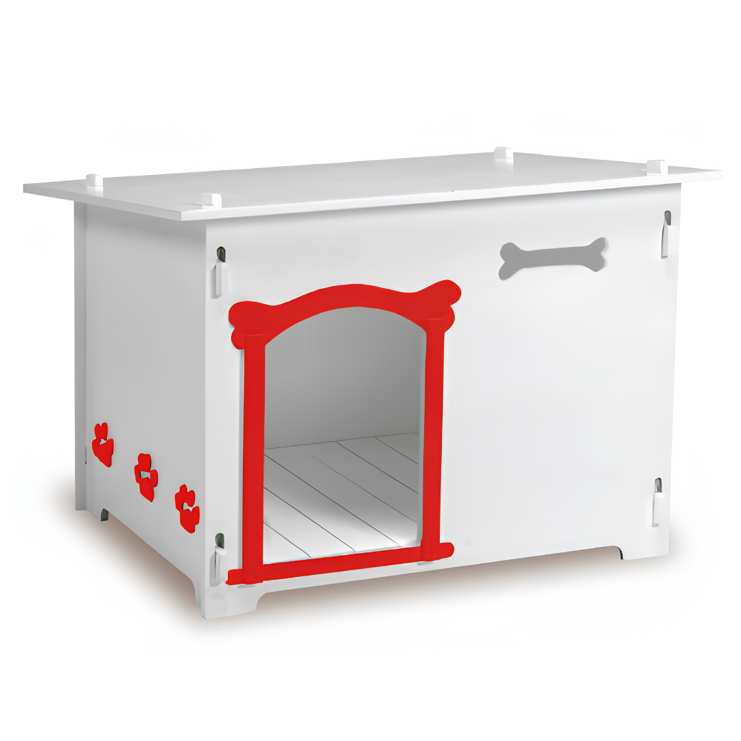 Niche Design pour Chien en Stratifié HPL & Structure Aluminium (80 x 65 x 56 cm)