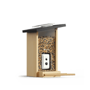 Mangeoire avec caméra Birdfy Ebony Lite — panneau solaire inclus