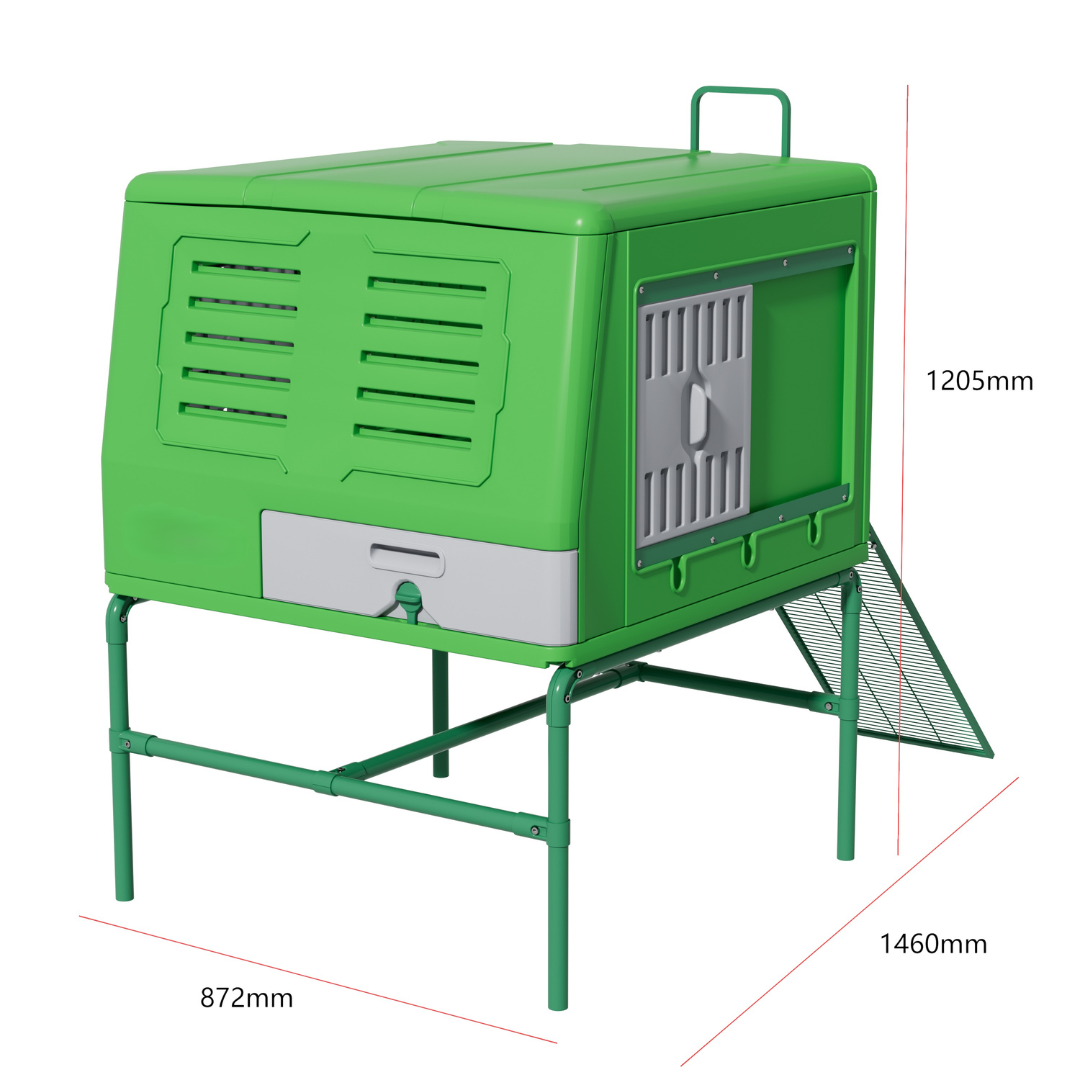 Poulailler Mobile Plastique — Hygiène Anti-Parasites Métal Galvanisé